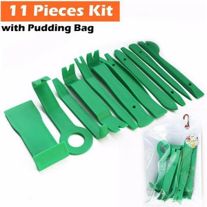 Planet Gates 11 Pcs Kit Car Repair Disassembly Tools Kit Car DVD Stereo Refit Kits Interior Plastic Trim Panel Dashboard Installation Removal Tool