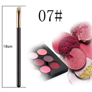 Planet Gates 11 Pcs Makeup Brush Goat Hair Eye Shadow Cosmetics Blending Brush Bag Tool Black