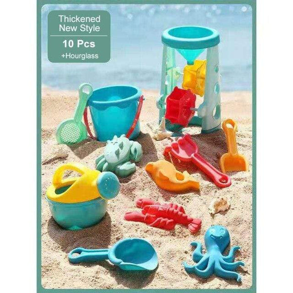 Planet Gates 11 Pcs New Thicken / China Children Beach Toys 17 Pcs Kit Baby Summer Digging Sand Tool with Shovel Water Game Play Outdoor Toy Set Sandbox for Boys Girls