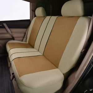 Planet Gates 11 Pcs Polyster Material Full Car Seat Covers Set Universal Fit Most Classic Automobiles Seat Cover Beige/Grey/Black Color