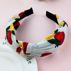 Printed Scrunchies Turban Top Knotted Elastic Hairband Hair Accessories For Girls No Slip Stay Head Band Hair Band For Women
