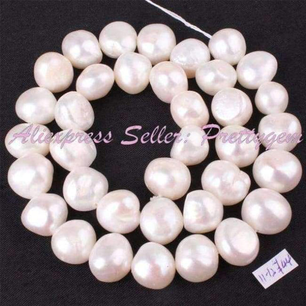 Planet Gates 11 to 12mm 3-4,5-7,6-8,8-9,9-11mm Irregular White Freshwater Pearl Natural Stone Beads For DIY Necklace Jewelry Making 14.5" Free Shipping