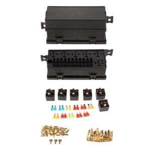 Planet Gates 11 Way Fuse Box Holder Block Circuit Car Boat Automotive Blade Fuse Holder with Cover