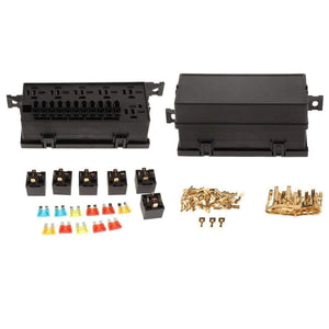 Planet Gates 11 Way Fuse Box Holder Block Circuit Car Boat Automotive Blade Fuse Holder with Cover