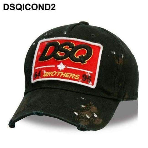 Planet Gates 110042black DSQICOND2 Wholesale Cotton Baseball Caps DSQ Letters High Quality Cap Men Women Customer Design DSQ Logo Hat Black Cap Dad Hats