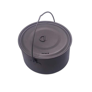 Planet Gates 1100ml 1950ml Ultralight Outdoor Camping Titanium Pot & pan Cooking Pot fry pan Titanium Cookware Sets Pot
