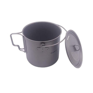 Planet Gates 1100ml 1950ml Ultralight Outdoor Camping Titanium Pot & pan Cooking Pot fry pan Titanium Cookware Sets Pot