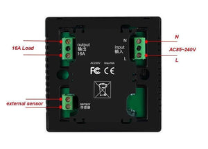 Planet Gates 110V 120V 230V All Touch Screen Temperature Controller Thermoregulator Black Back Light Electric Heating Room Thermostat