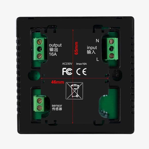 Planet Gates 110V 120V 230V All Touch Screen Temperature Controller Thermoregulator Black Back Light Electric Heating Room Thermostat