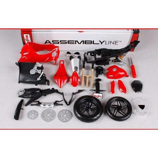 Planet Gates 112 Maisto Ducati 1199 Motorcycle Toy Alloy Assembled Motor Car Vehicle Building Kits Toys For Children
