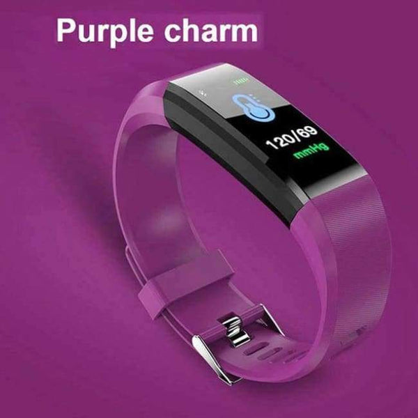 Planet Gates 115 PLUS purple Original 115 plus Waterproof Smart Bracelet watch sport band Heart Rate Fitness Tracker Smart bands for xiaomi y5 C1S