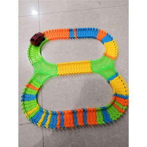 Planet Gates 115PCS DIY Stunt Track Car Variety Rail Car Track Model Suit  Train Change Lanes Recycle Run Educational Toy for Kids B-type