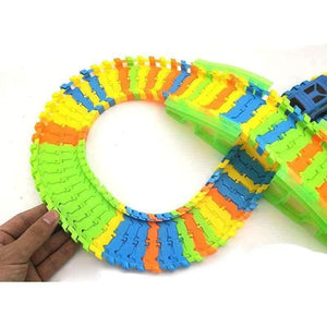 Planet Gates 115PCS DIY Stunt Track Car Variety Rail Car Track Model Suit  Train Change Lanes Recycle Run Educational Toy for Kids B-type