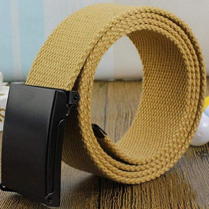 Men Belt  Fashion Unisex Army Tactical Waist Belt Jeans Male Casual Luxury Canvas Webbing Waistband Ceinture Femme