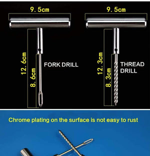 Planet Gates 11pc/set Car Van Motorcycle Bike Tire Repair Tools Emergency Heavy Duty Tubeless Tire Puncture Repair Kit Plug Set