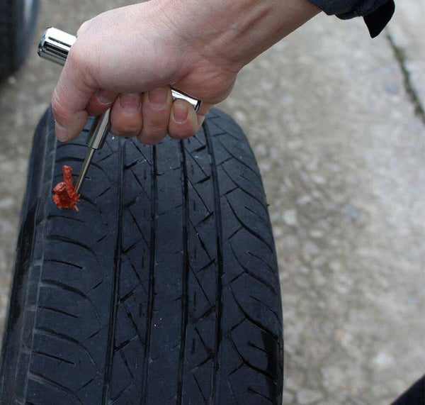 Planet Gates 11pc/set Car Van Motorcycle Bike Tire Repair Tools Emergency Heavy Duty Tubeless Tire Puncture Repair Kit Plug Set