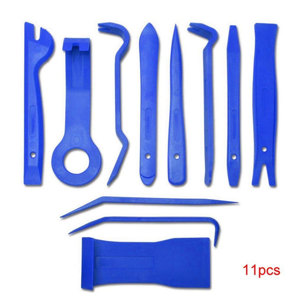 Planet Gates 11pcs 11/12pcs Car Disassembly Tools DVD Stereo Refit Kits Interior Plastic Trim Panel Dashboard Installation Removal Repair Tools