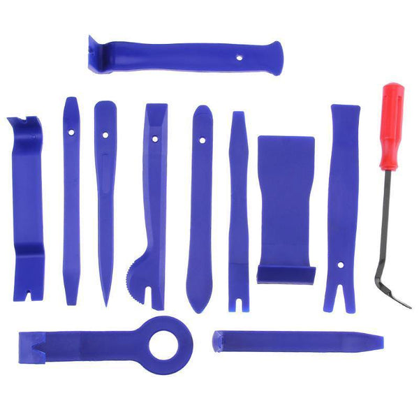Planet Gates 11pcs 11/12pcs Car Disassembly Tools DVD Stereo Refit Kits Interior Plastic Trim Panel Dashboard Installation Removal Repair Tools