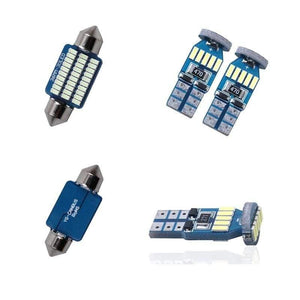 Planet Gates 11pcs CANBUS Error Free LED Interior Light Kit Package for mercedes w203 accessories Dome reading lights2001-2007 white ice blue