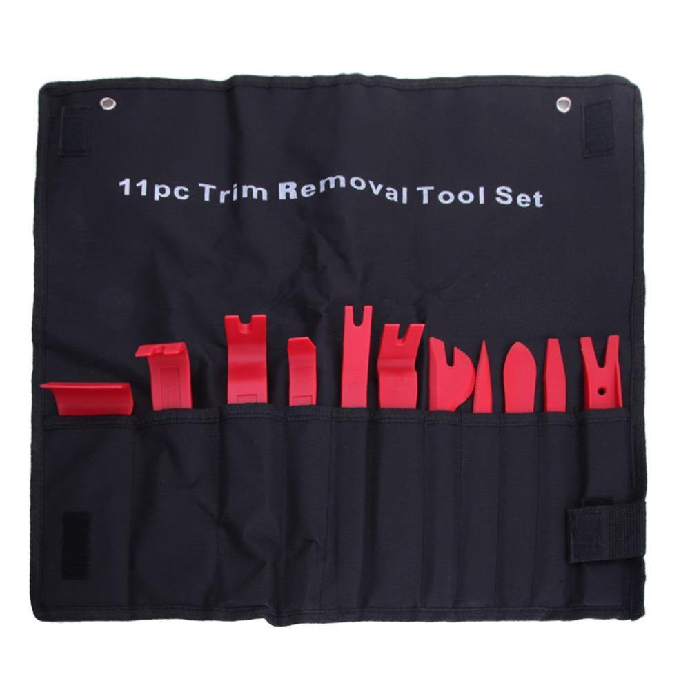 Planet Gates 11pcs Car Pry Repair Tools Kit Auto Door Trim Dashboard Panel Molding Clip Removal Installer Pry Car Repair Tool Set Accessories