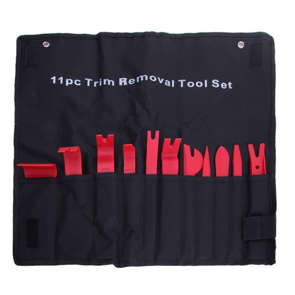Planet Gates 11pcs Car Pry Repair Tools Kit Auto Door Trim Dashboard Panel Molding Clip Removal Installer Pry Car Repair Tool Set Accessories