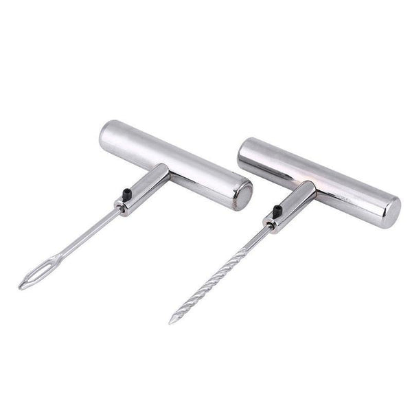 Planet Gates 11Pcs Car Van Motorcycle Bike Emergency Heavy Duty Tubeless Tire Puncture Repair Kit Plug Set Tyre Repair Kit(Knife Random Color