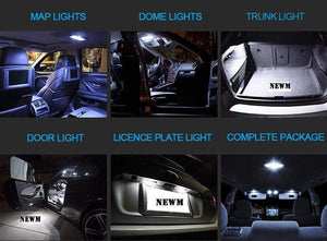 Planet Gates 11Pcs Cool White Canbus LED Car Bulbs Interior Package Kit For Peugeot 407 SW 2004-2010 Map Dome Trunk Glove Box Light