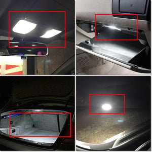 Planet Gates 11Pcs Cool White Canbus LED Car Bulbs Interior Package Kit For Peugeot 407 SW 2004-2010 Map Dome Trunk Glove Box Light