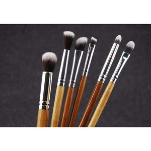 Planet Gates 11PCS Professional Bamboo Makeup Brushes Set Cosmetics Foundation Make Up Brush Tools Kit for Powder Blusher Eye Shadow Eyeliner