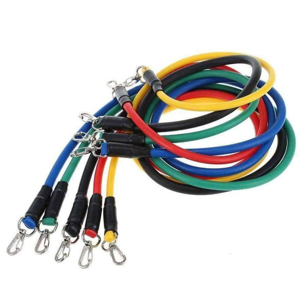 Planet Gates 11pcs/Set Latex Resistance Exercise Fitness Pull Rope Weight Loss Equipment Resistance Bands Body Building Training Workout Yoga