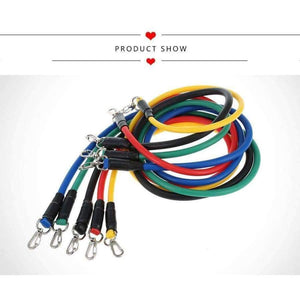 Planet Gates 11pcs/Set Latex Resistance Exercise Fitness Pull Rope Weight Loss Equipment Resistance Bands Body Building Training Workout Yoga