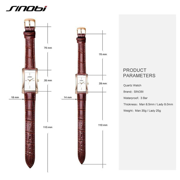 Planet Gates 11S8179G03bulkyB / China Lovers Watch Mens Women Quartz Watches SINOBI Luxury brand relogio masculino couple Lovers watch gitts erkek kol saati AAA Gift