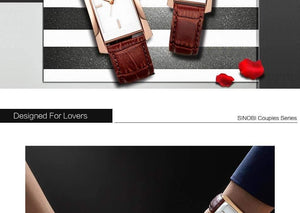 Planet Gates 11S8179G03bulkyB / China Lovers Watch Mens Women Quartz Watches SINOBI Luxury brand relogio masculino couple Lovers watch gitts erkek kol saati AAA Gift