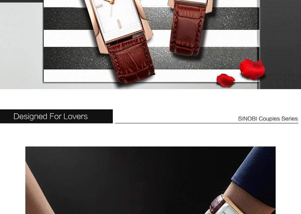Planet Gates 11S8179G03bulkyB / China Lovers Watch Mens Women Quartz Watches SINOBI Luxury brand relogio masculino couple Lovers watch gitts erkek kol saati AAA Gift