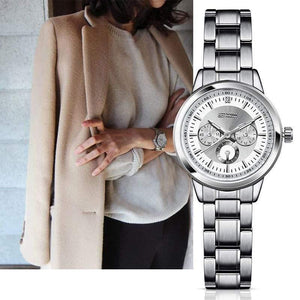 Planet Gates 11S9285L01 Women Watch Elegant Brand Famous Luxury Silver Quartz Watches Ladies Steel Antique Geneva Wristwatches Relogio Gift