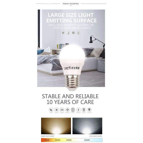 Planet Gates 11W E27 3000K 4pcs Care Globe LED Light Bulb 3W 5W 7W 9W 10W 11W e14 e27 LED Lighting Light Lamp Bulbs 6500K 4000K 3000K and Three Colors Dimmable