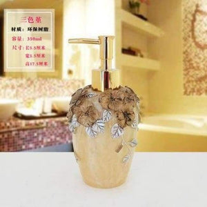 Planet Gates 12 1 Pcs Resin Soap Shampoo Dispenser Bathroom body Liquid Lotion Pump Action Bottle Holder Kitchen Bath Room Products 350ML