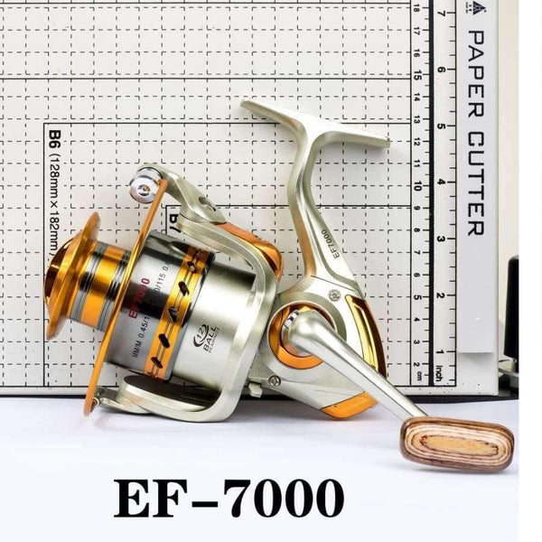 Planet Gates 12 / 1000 Series Hot-selling 12BB 5.5 : 1 Metal Spinning Sea Folding Handle Reel Fishing Reel EF1000- 9000  Bearing aluminum Yumoshi