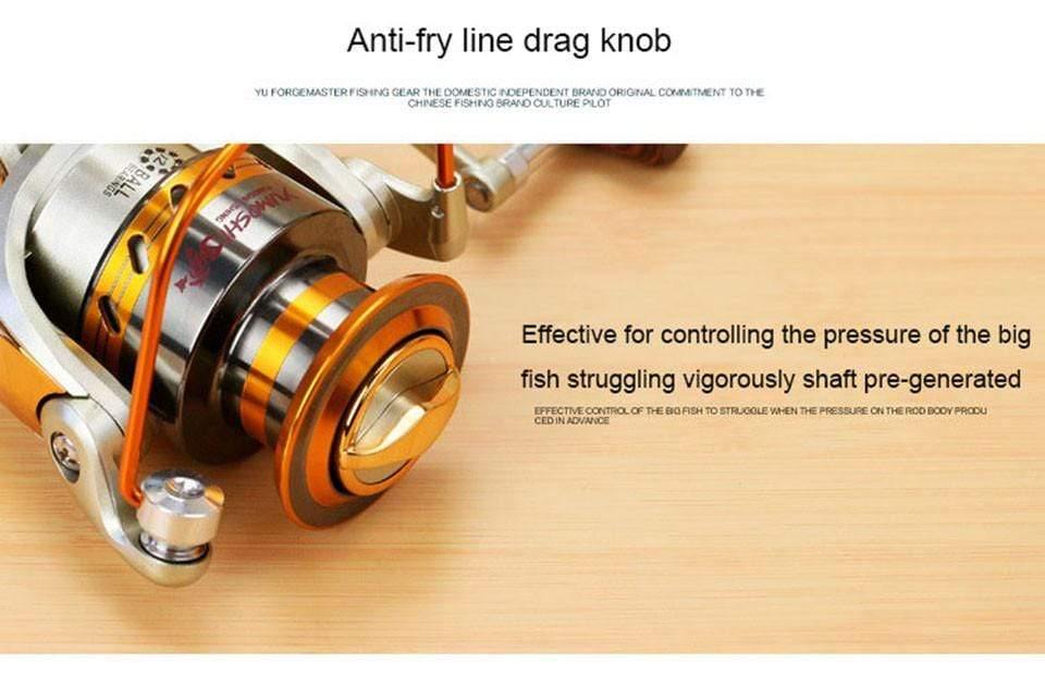 Planet Gates 12 / 1000 Series / Russian Federation EF500 - 9000 Series Aluminum Fishing Reels 12BB Ball Bearings Type Reel Anti seawater corrosion roller fishing