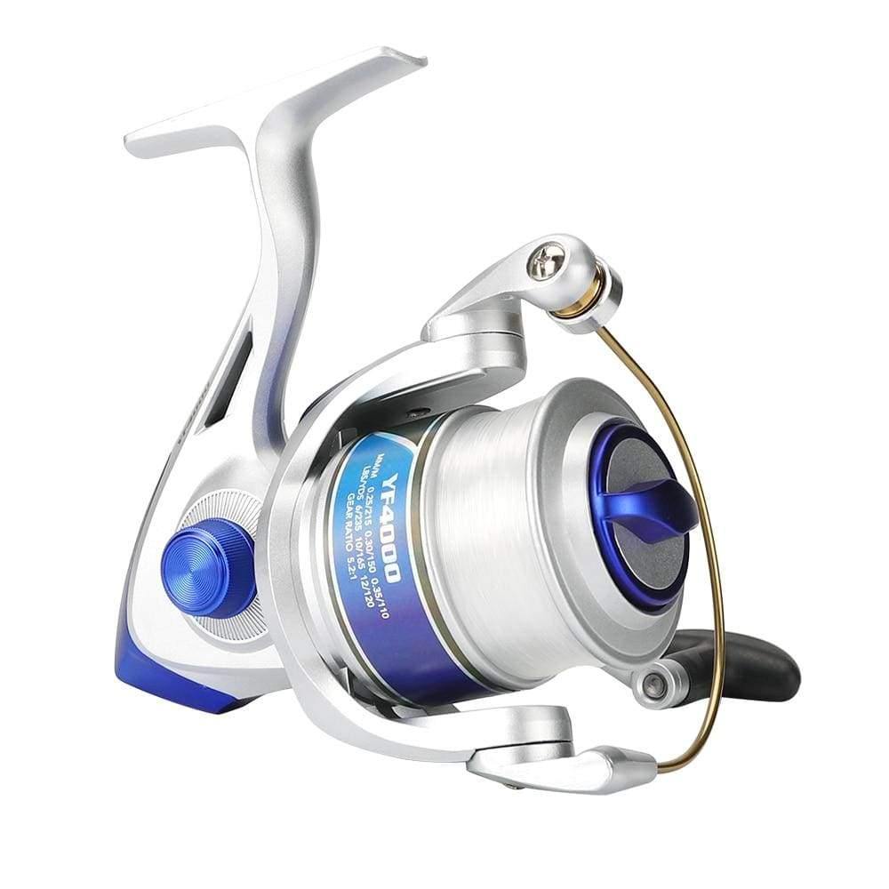 Planet Gates 12 / 1000 Series Spinning Fishing Reel With Fishing Line 12BB Fly Wheel For Fresh/Salt Water Sea Fishing Spinning Reel Carp Fishing
