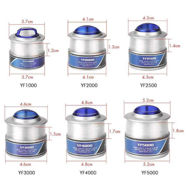 Planet Gates 12 / 1000 Series Spinning Fishing Reel With Fishing Line 12BB Fly Wheel For Fresh/Salt Water Sea Fishing Spinning Reel Carp Fishing