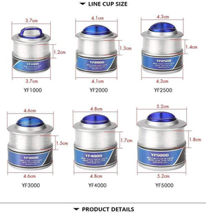 Planet Gates 12 / 1000 Series Spinning Fishing Reel With Fishing Line 12BB Fly Wheel For Fresh/Salt Water Sea Fishing Spinning Reel Carp Fishing