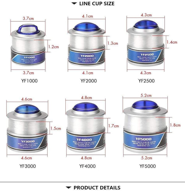 Planet Gates 12 / 1000 Series Spinning Reel Fishing With Fishing Line 12BB Fly Wheel For Fresh/Salt Water Spinning Sea Fishing Reel Carp Fishing