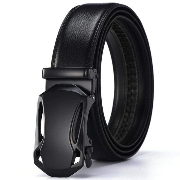 Leather Belt Business Trouser Strap Pant Ceinture  Cow Skin Automatic Buckle Cowhide Men Belts