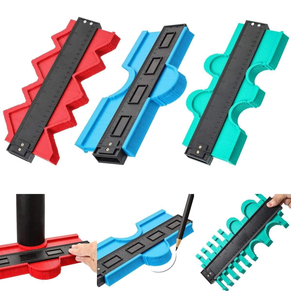 12/14/25/50cm Multi-functional Contour Profile Gauge Tiling Laminate Tiles Edge Shaping Wood Measure Ruler Tiles