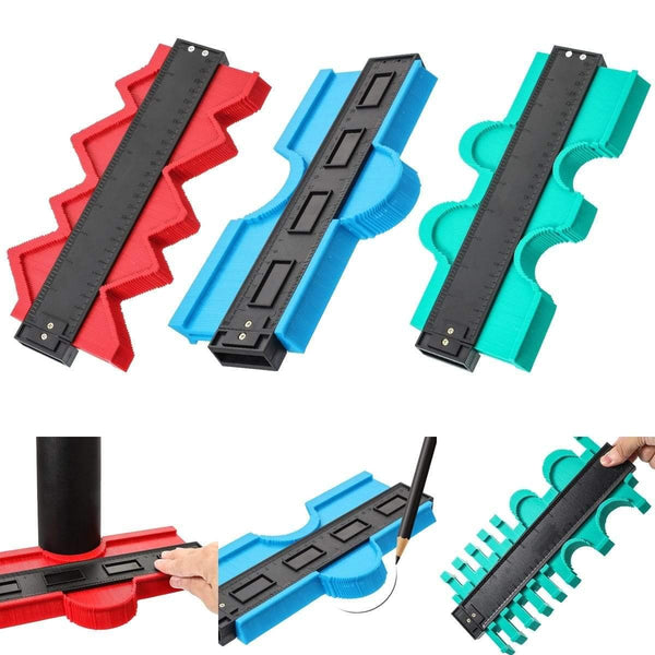 12/14/25/50cm Multi-functional Contour Profile Gauge Tiling Laminate Tiles Edge Shaping Wood Measure Ruler Tiles