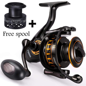 Planet Gates 12+1BB Fishing Reel 1000-5000 Drag 12kg Spinning Reel Saltwater Reel for Carp Reel Fishing Pesca and Free Spool
