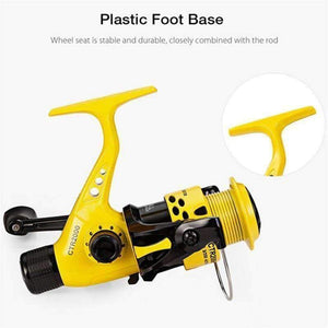 Planet Gates 12 / 2000 Series CTR2000-7000 12BB 5.5:1 Fishing Reel Foldable Arm Rocker Lightweight Rear Drag Plastic Spool Fish Spinning Wheels