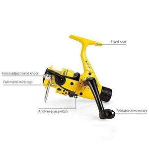 Planet Gates 12 / 2000 Series CTR2000-7000 12BB 5.5:1 Fishing Reel Foldable Arm Rocker Lightweight Rear Drag Plastic Spool Fish Spinning Wheels