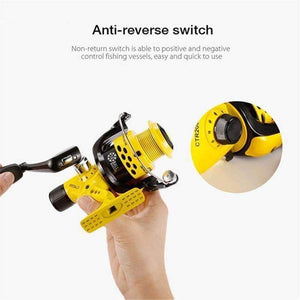 Planet Gates 12 / 2000 Series CTR2000-7000 12BB 5.5:1 Fishing Reel Foldable Arm Rocker Lightweight Rear Drag Plastic Spool Fish Spinning Wheels